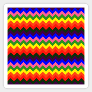 rainbow chevron Sticker